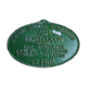 Plaque concours agricole 1884 Montuçon charolaise