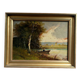Huile sur panneau