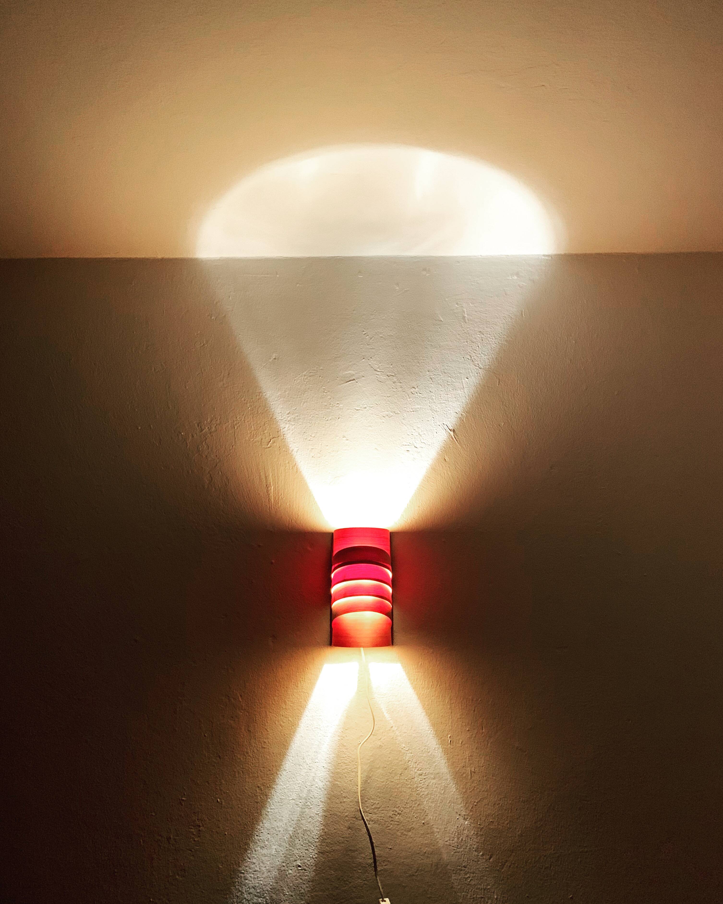 Swedish Wooden Wall Lamp by Hans Agne Jakobsson for Ellysett Markaryd