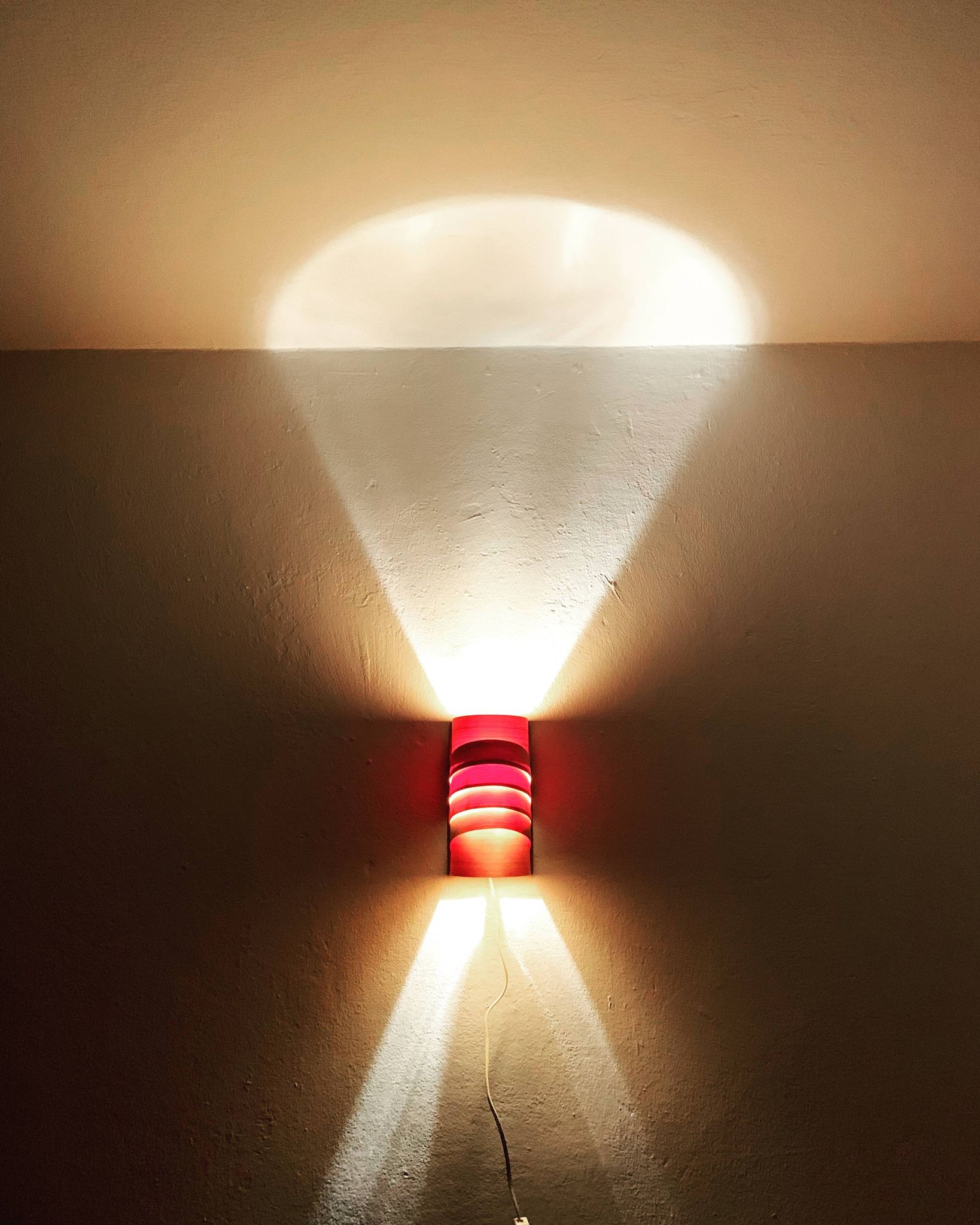 Swedish Wooden Wall Lamp by Hans Agne Jakobsson for Ellysett Markaryd