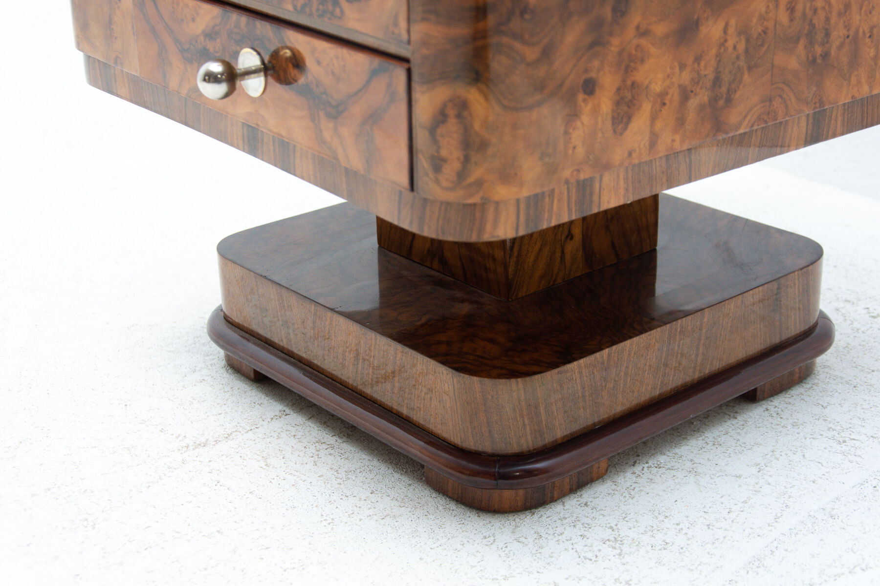 Art deco bar table with chrome elements, 1930´s, czechoslovakia