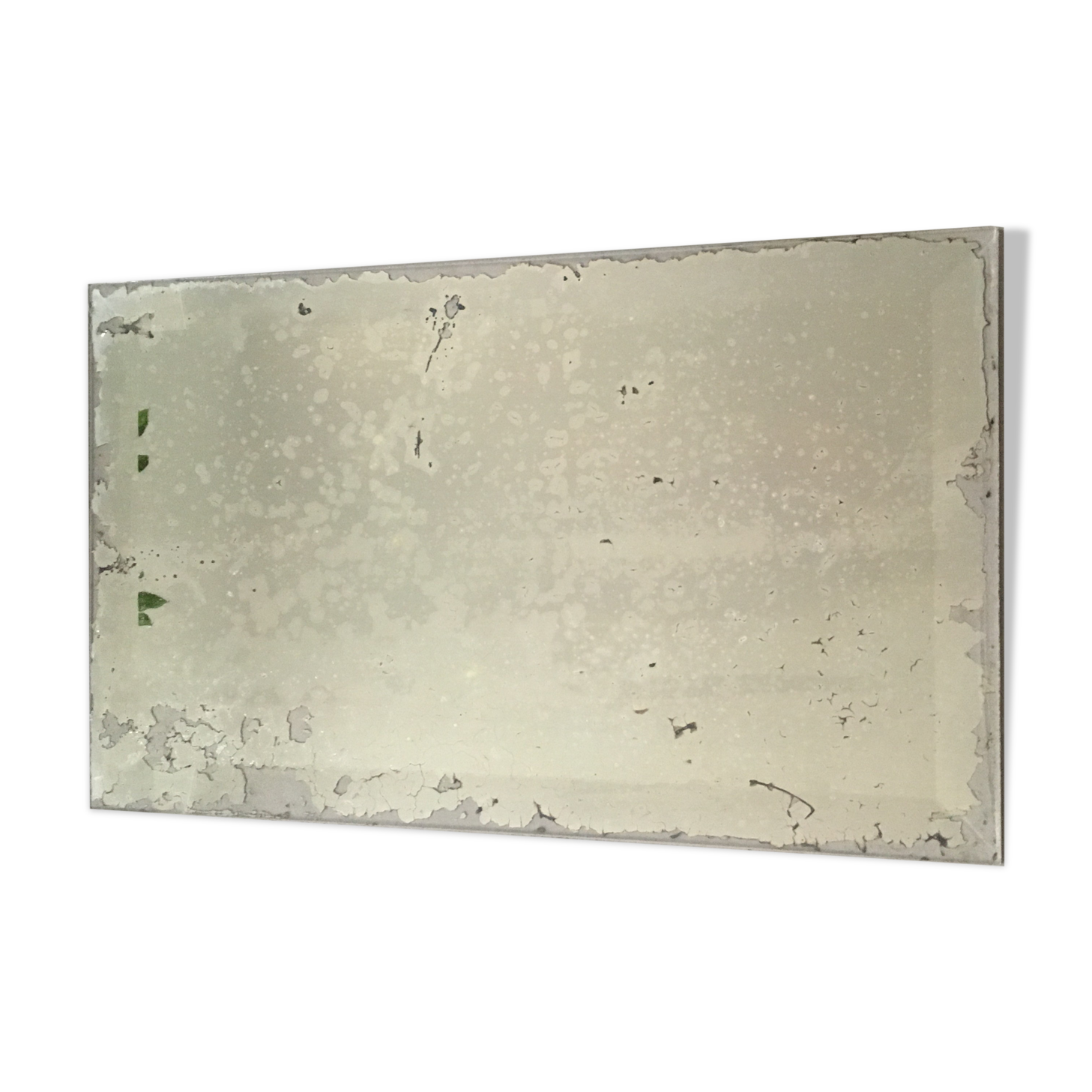 Miroir ancien piqué biseauté 36 x 51 cm