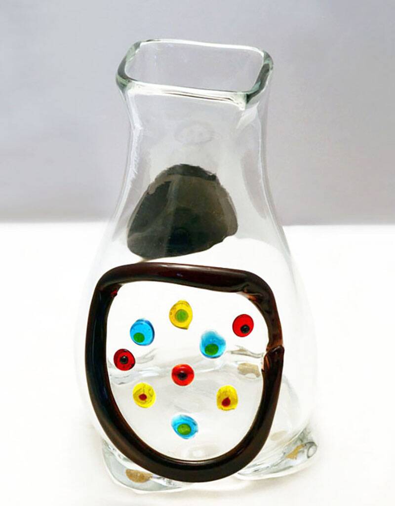 Fulvio Bianconi 'Spring' vase for Mazzega Murano, 1970s