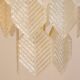 Murano Glass Chandelier with Hexagonal Leafs, Italy, 1960s