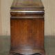 Victorian antique partner's desk in veined walnut with a leather top.