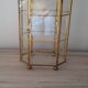 Vitrine verre et laiton