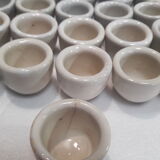 Set of 36 snail pots cups