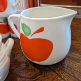 Granite mug, pitcher and sugar bowl set