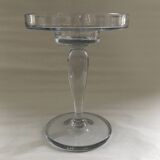 Large glass candle holder