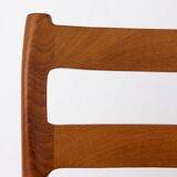 Set of 5 Niels Otto Møller Model 84 Chairs – Danish Teak & Leather