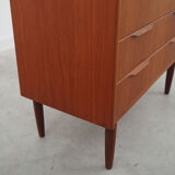 Teak chest of drawers, Danish design, 1970s, made in Denmark