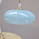 Clichy glass triptych suspension