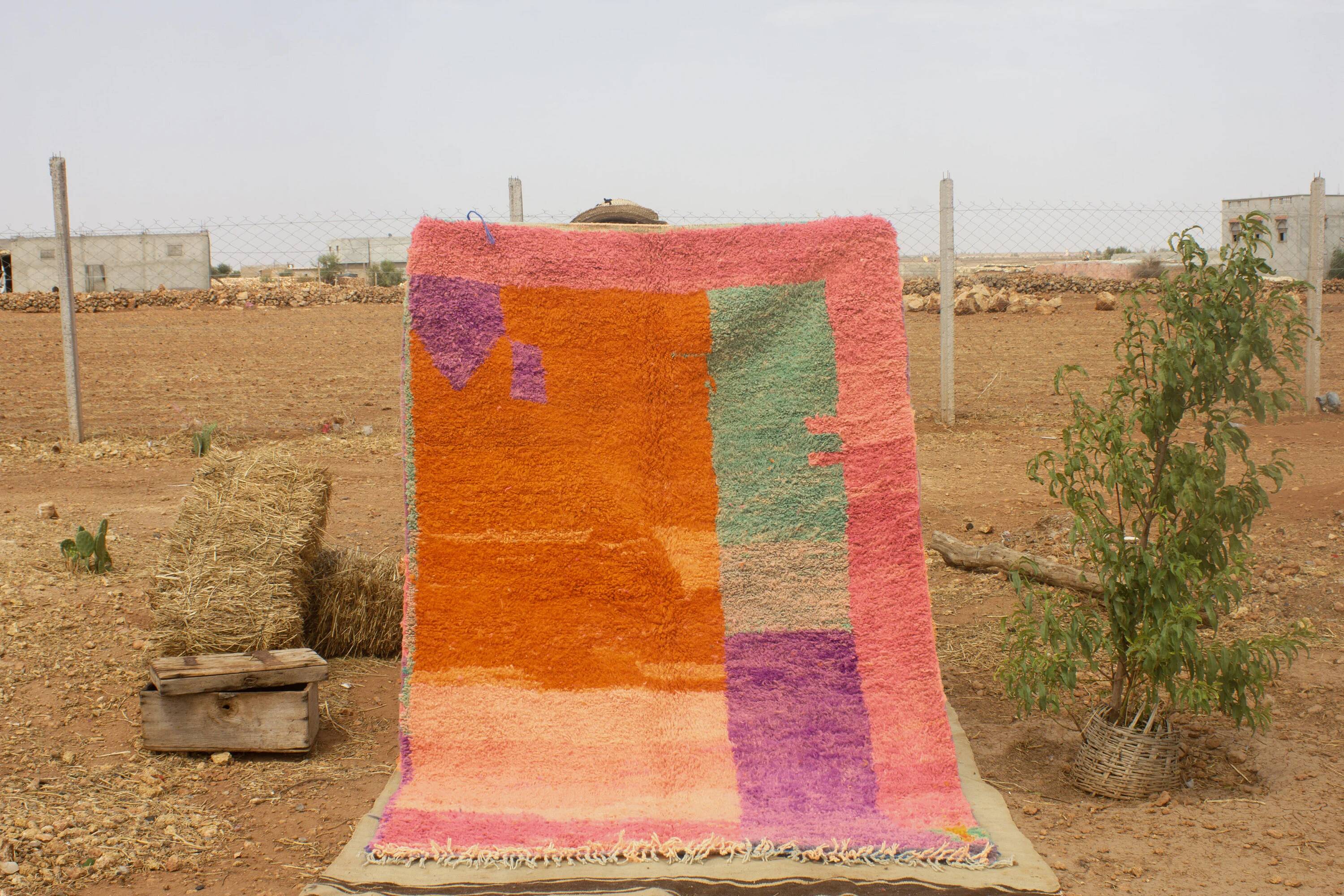 Handmade traditional carpet 250cm x 150cm Moroccan