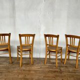 Wooden chair Bistrot Retro bohemian vintage brasserie Lutherma