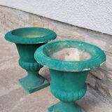 Pair of Medici Vases in old reconstituted stone 1950s
