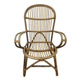 Rattan armchair from the 1950s in very good condition
