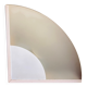 Lampe à poser design italien post moderne verre et métal blanc