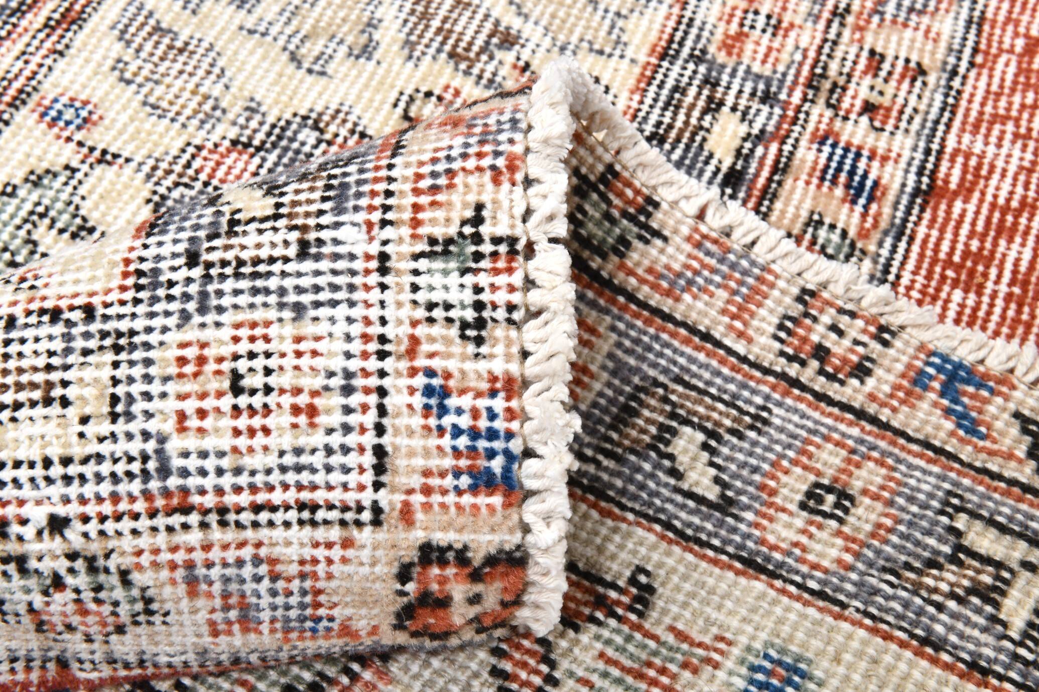 All-Over Floral Classic Red & Blue Turkish Rug, 260x366Cm