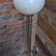 Lampadaire Space Age en métal gris