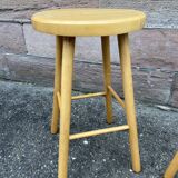 Pair of beech stools 1970s