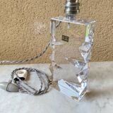 Vintage Sèvres crystal lamp base, Bauhaus/Art Deco design