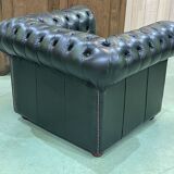 Chesterfield leather armchair from the 70s