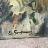 Spring on the Farm, signed E. Soutrenoy, 1949