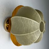 "Cocoon" wall light in resin and pine, Italy, circa 1970s