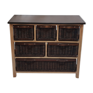 Commode 6 tiroirs en