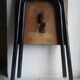 Tabouret en formica pliant années 50