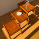 Lot table gigogne en bois vintage