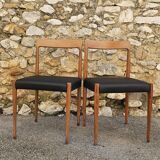 Rosewood chairs, 1960s, by the brand Lübke.