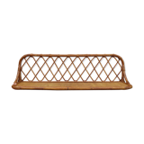 Rattan wall shelf