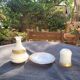 Night service in opaline Miniature dinette