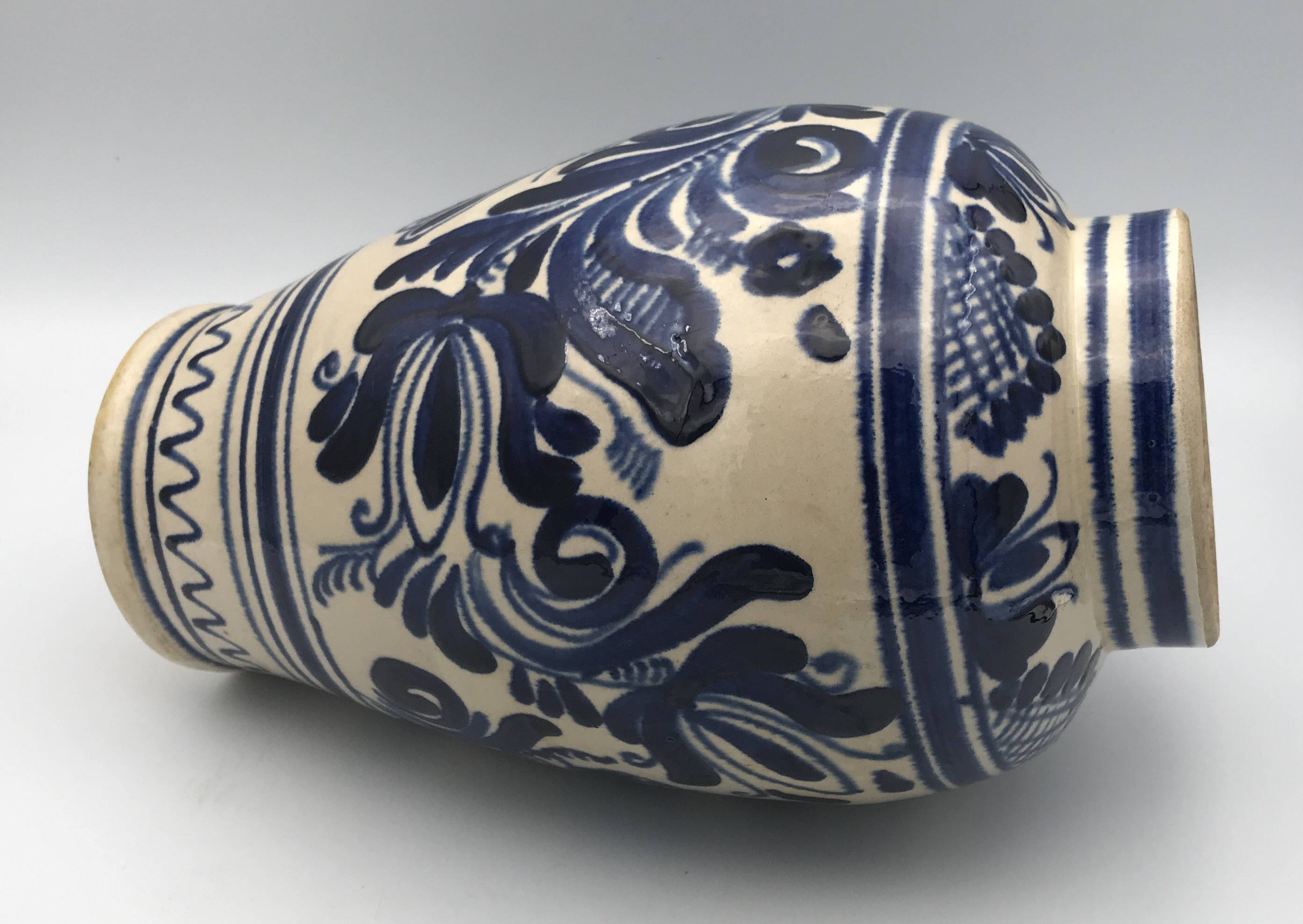 Vintage korond glazed terracotta pottery vase