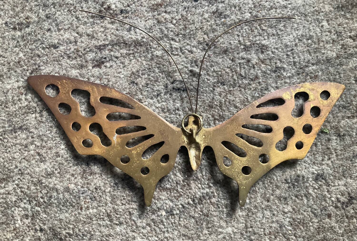 Brass wall decoration from the 70s and 80s