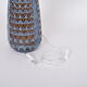 Pair of Tall Blue Mid-Century Modern Table Lamps model 3340 by Einar Johansen for Soholm