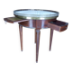 Hot water bottle pedestal table