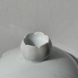 Plain white porcelain teapot