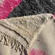 Moroccan Berber rug M’rirt in wool – 210 x 310 cm – Neon pink and gray