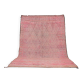 Pink Vintage Moroccan Rug 233 x 331 cm cm - Berber Wool Rug - Handmade Rug