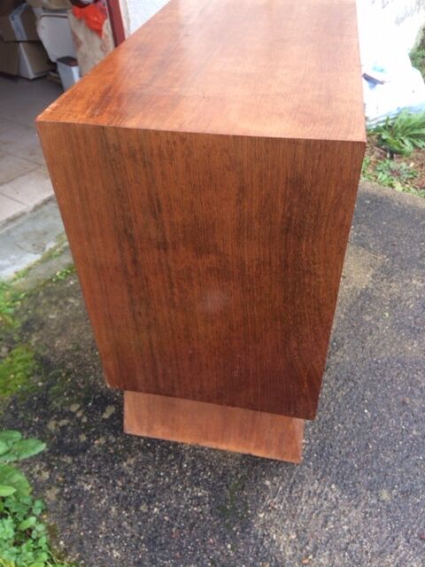 art deco 3-drawer bedside