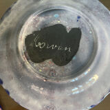 Set of 5 vintage Morvan ceramic plates