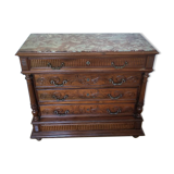Chest of drawers with marble