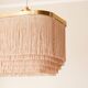 Hans Agne Jakobsson Silk fringe & brass pendant model T607, circa 1960.