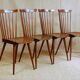 Suite de 4 chaises bistrot vintage Baumann "Menuet"