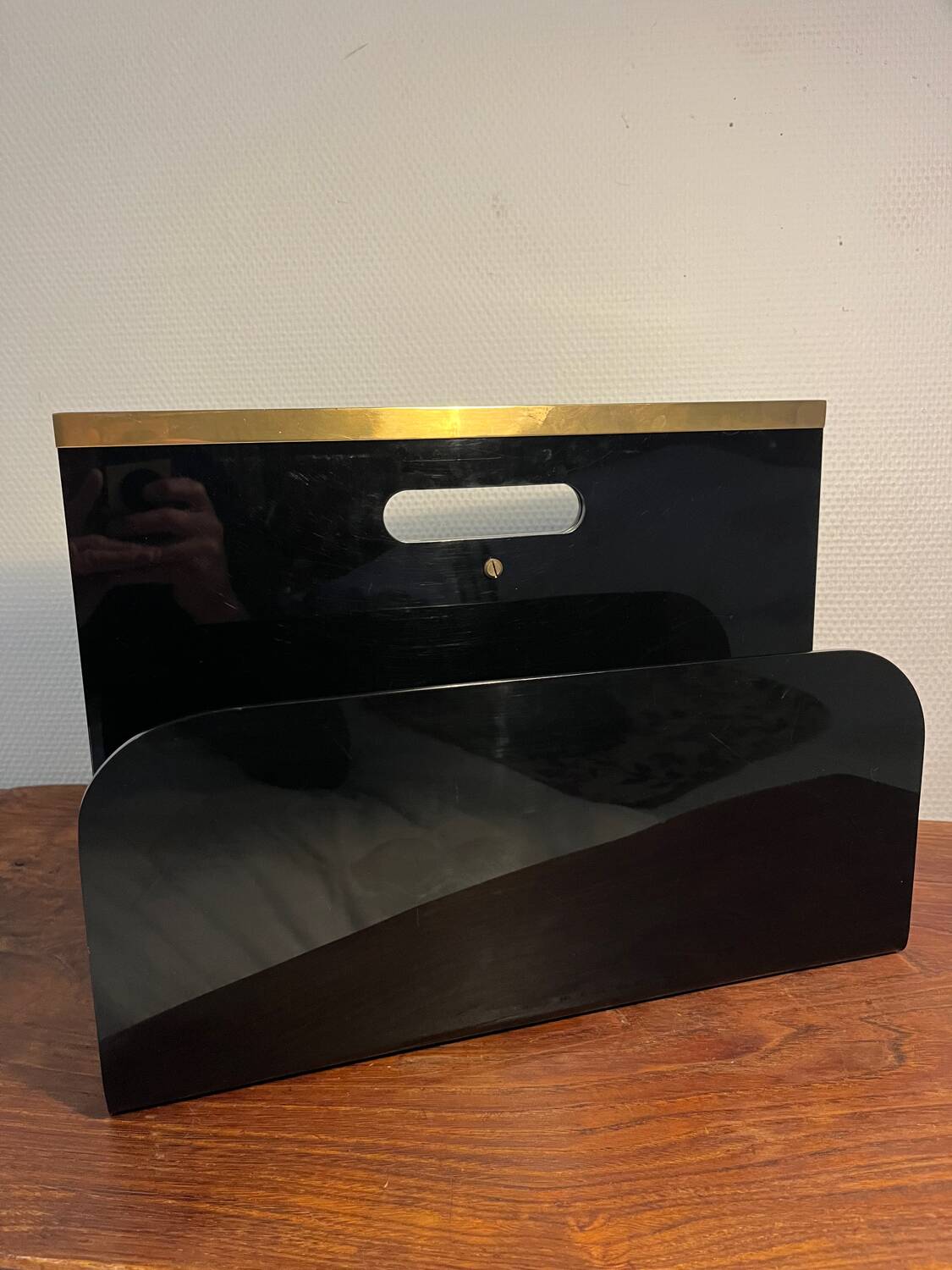 Roche Bobois Plexiglas magazine rack from the 80s