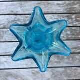 Soliflore verre soufflé bullé, 1930/40