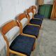Lot de 4 chaises Baumann Traineau retapissées
