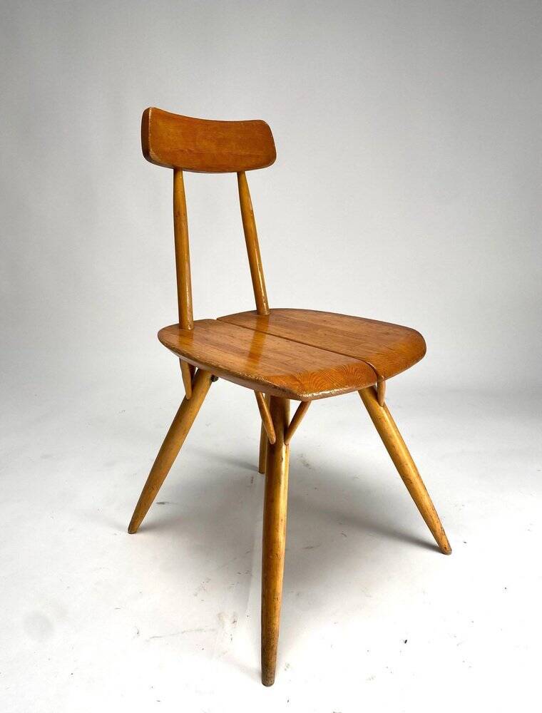 Set of Pirkka Dining Chairs attributed to Ilmari Tapiovaara for Laukaan Puu, Finland, 1950s